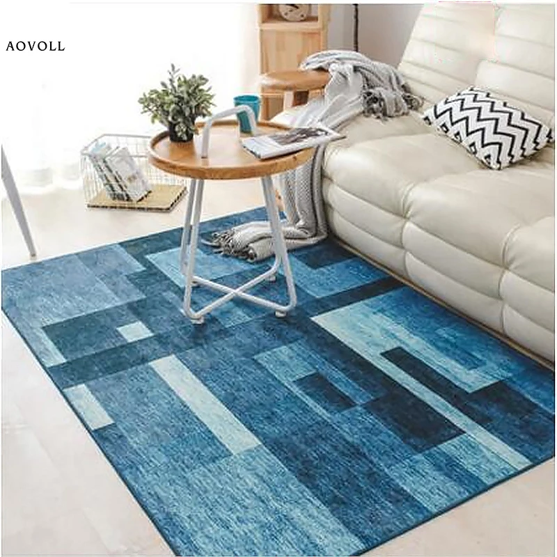 

AOVOLL New Modern Soft Carpets For Living Room Bedroom Kid Room Rugs Home Carpet Floor Door Mat Simple Nordic Style Area Rug Mat