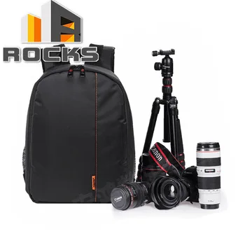 Red / Orange / Green Waterproof DSLR Camera Backpack Lens Case Bag Casual Carry Case for Canon Nikon Sony Tripod attachment