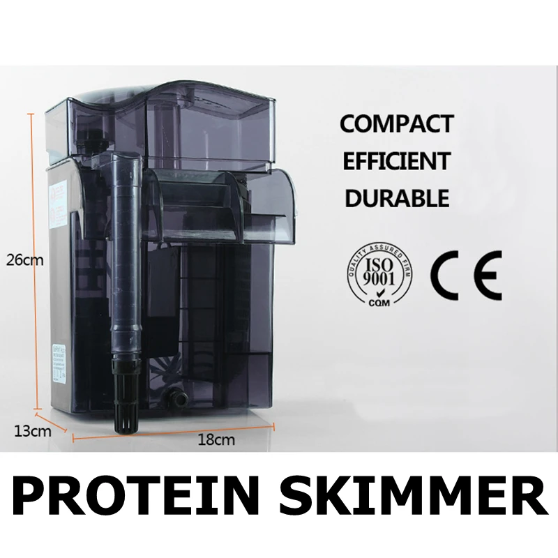 

High Quality Aquarium Wall-hanging Protein Skimmer Marine Fish Tank Efficient External Skimmer Filter 220-240V 50Hz 6.6W