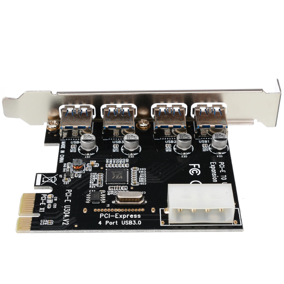 4 Port PCI-E to USB 3.0 HUB PCI Express Expansion Card Adapter 5 Gbps Speed Reliable VIA Chipset For Windows XP/ Vista/Win7/8/10