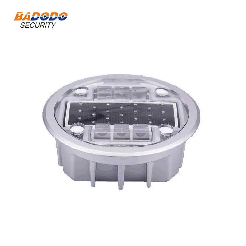 IP68 Waterproof Aluminum Case Solar Powered Road Stud Light Reflective Ground Warning Lamp