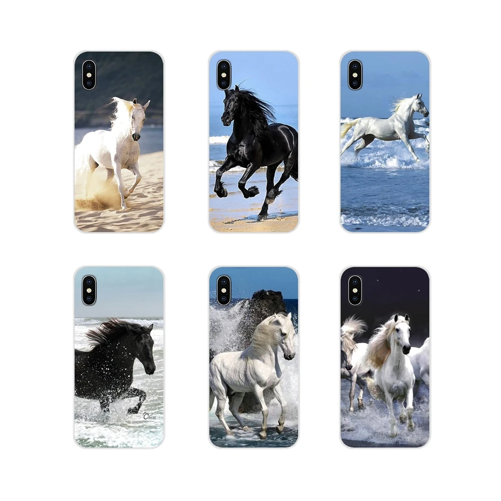 

Silicone Phone Shell Cases For Samsung Galaxy J1 J2 J3 J4 J5 J6 J7 J8 Plus 2018 Prime 2015 2016 2017 Horses Running On The Beach
