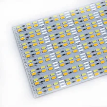 10pcs * 12 50 centímetros DC 5730 V SMD 5630 LEVOU Duro Tira Rígida Barra de Luz dobro da cor Quente branco + cool white leds 72 50cm 12W