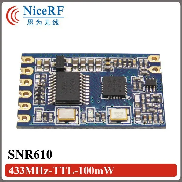2 шт./лот 100 мВт 433 МГц Si4432 Встроенный сетевой модуль SNR610