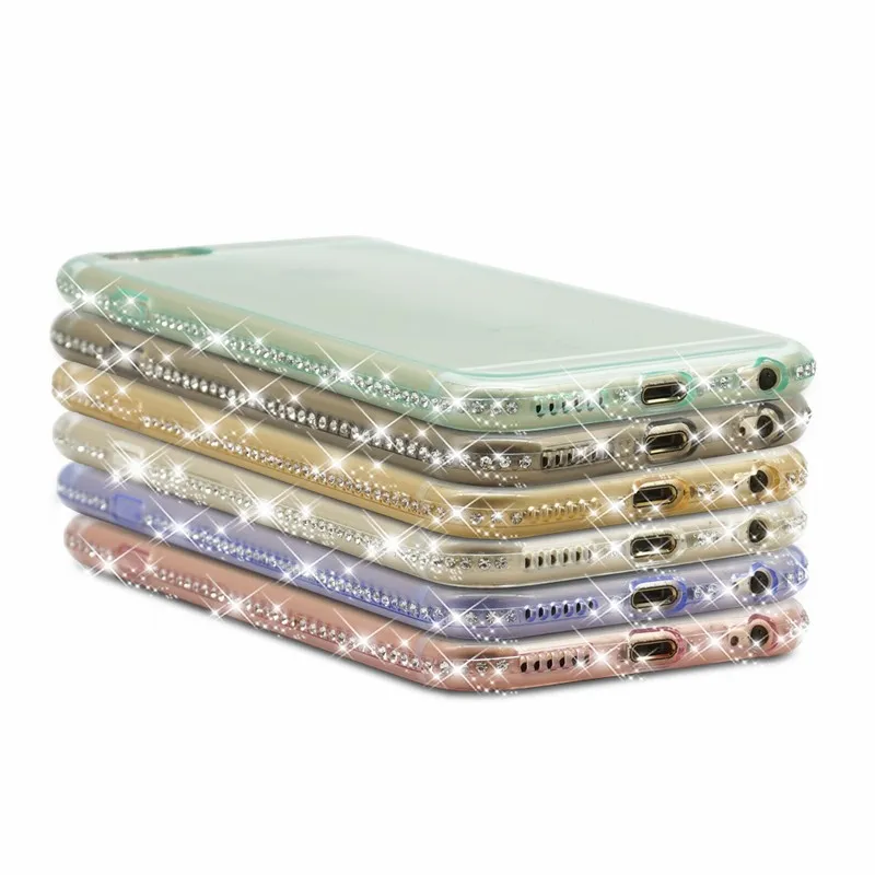 For Coque iPhone Paillettes For iPhone 6 Cases 7plus 5 S 5S SE housse telephone Luxury transparent etui Mobile Phone Accessories (42)