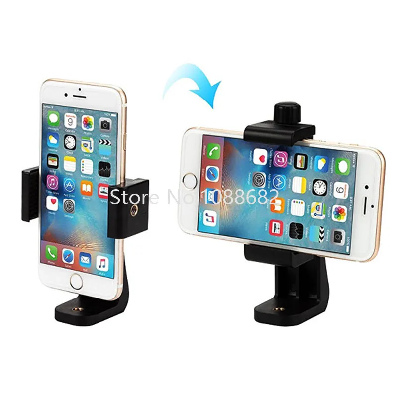 Universal Tripod Mount Cell Phone Clipper Vertical Bracket Smartphone Clip Holder 360 Adapter for iPhone Facebook Live Stream (6)