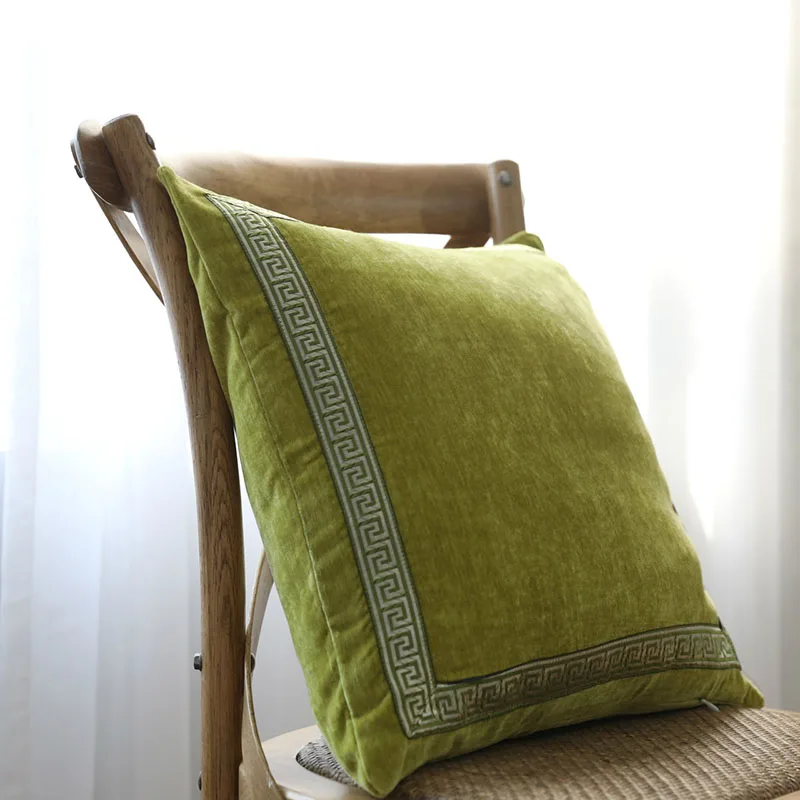 لينة الأخضر وسادة قطيفة حالة غطاء وسادة مطرز الوسائد للكراسي مكتب سيارة الزخرفية وسائد أريكة المنزل ديكور coussin لينة الأخضر وسادة قطيفة حالة غطاء وسادة مطرز الوسائد للكراسي مكتب سيارة الزخرفية وسائد أريكة المنزل ديكور coussin