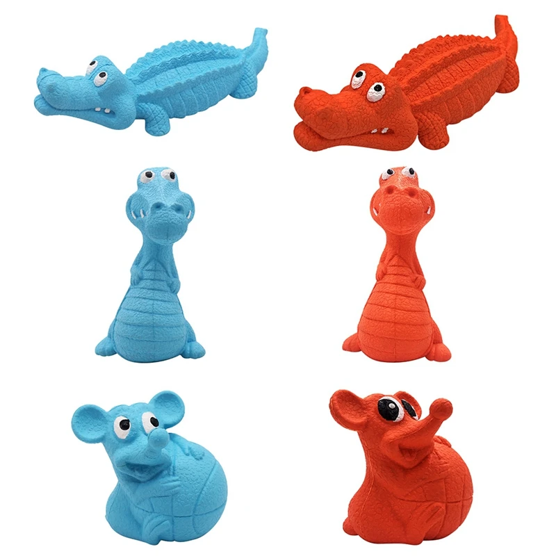 

Cute Dog Toys Stuffed Squeaking Animals Pet Toy Crocodile Dinosaur Mouse For Dogs Chew Squeaker Squeaky Interactive Dog Toys