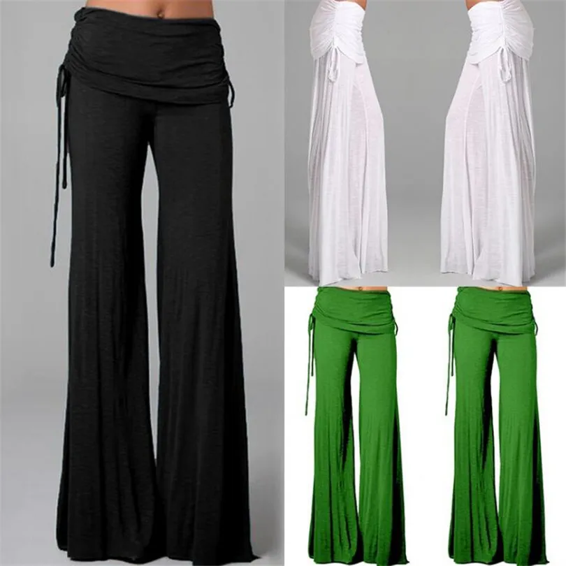 CHSDCSI, Женские Широкие штаны, длина по щиколотку, повседневные хлопковые брюки, мягкая эластичная резинка на талии, одноцветные летние белые свободные брюки, S-XL