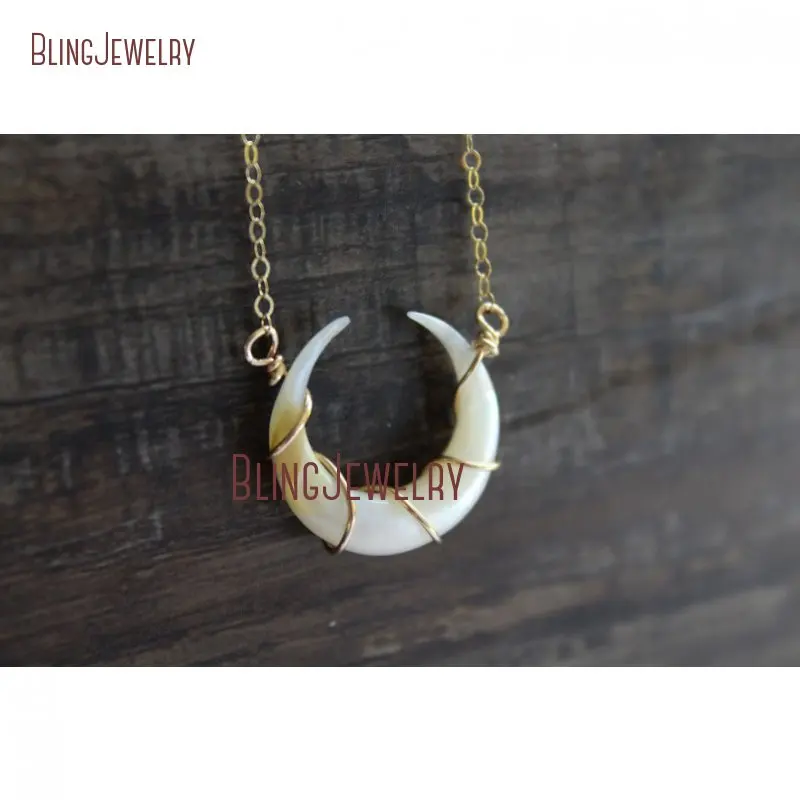 20190413-NM26406-Wholesale  Double Horn Tusk Necklace Outlet_1