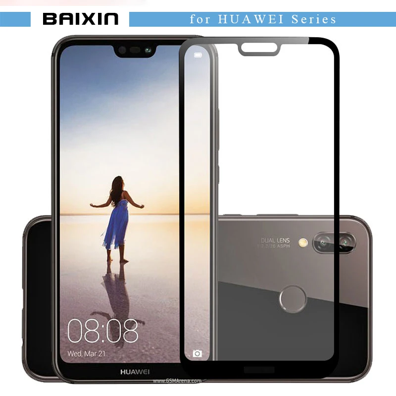 Закаленное стекло для Huawei p20 lite 9H ультра тонкий протектор экрана pro|Защитные