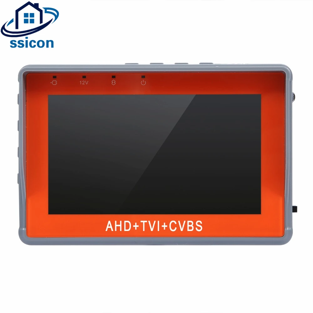 

SSICON Newest 4.3 Inch 1080P AHD TVI Analog CVBS 3 In 1 CCTV Tester Monitor For Camera Mini Size CCTV Camera Tester