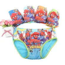 15 шт./лот, детское нижнее белье с треугольным рисунком Бэтмена, Человека-паука, трусики молочные шелковые трусы с рисунками для детей от 2 до 7 лет, TP01