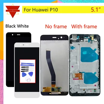 

Original 5.1"For Huawei P10 LCD Display Touch Screen Digitizer Assembly VTR-L09 VTR-L10 VTR-L29 P10 LCD With Frame Replacement