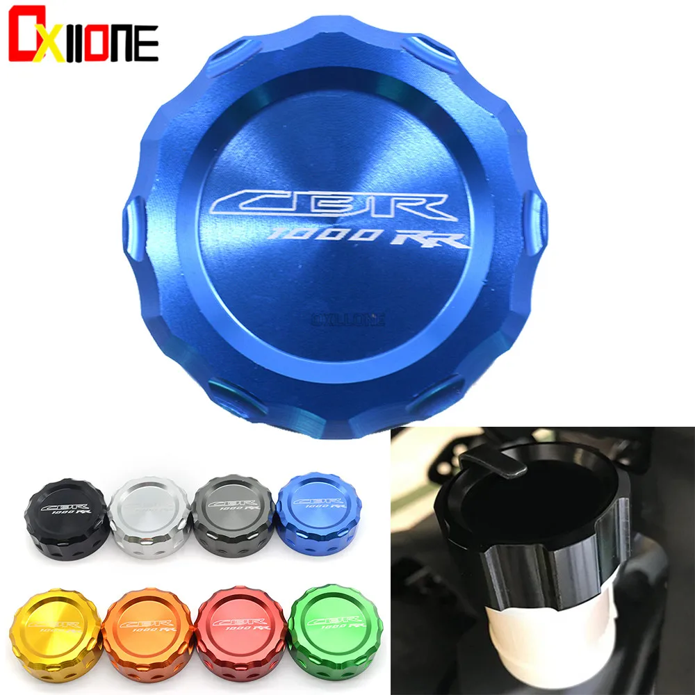 

With CBR1000RR LOGO For Honda CBR1000RR 2008-2014 Motorcycle CNC Front Clutch Fluid Reservoir Cap Master Cylinder Cover