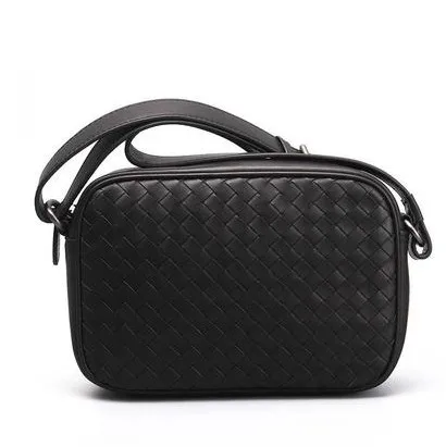 

Classic Sheepskin leather Weave Shoulder bag oblique Bag