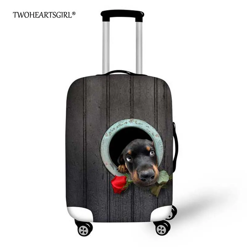 Twoheartsgirl Чемодан крышка щенок с принтом кота Туристические товары для 18-30 дюймов дорожного чемодана износостойкости защитный суперобложке