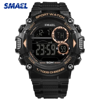 

SMAEL Fashion Large Dial Men Watches Casual Military Sport S Shock Watch Men Top Brand Luxury Wrist Watch Clock erkek saat