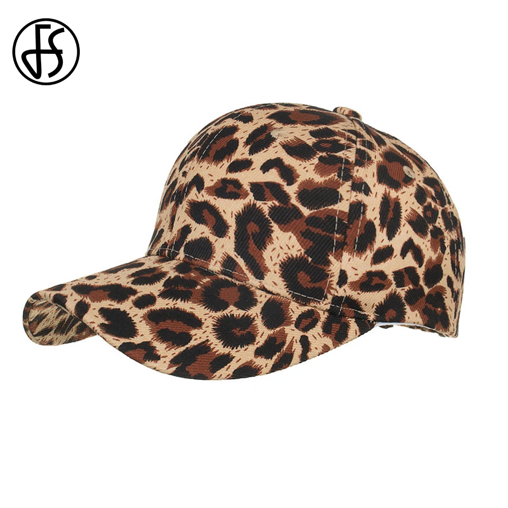 FS Leopard Print Animal Cap Men Women Baseball Cap Streetwear Hip Hop