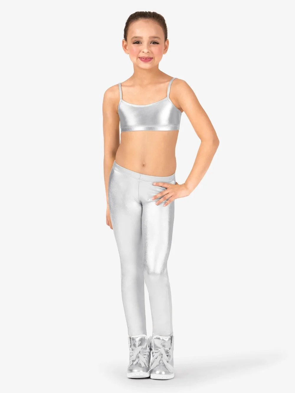 Lzcmsoft Girls Shiny Metallic Ankle 