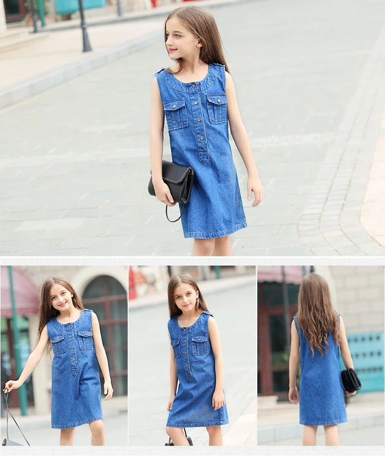 pocket denim dress 1-6