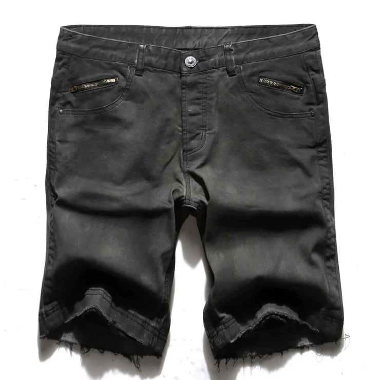 Метросексуал Для мужчин Новые Летние Ретро Slim Fit мыть джинсы мужские черные