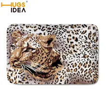 HUGSIDEA 3D Тигр Лев узор фланелевые коврики Ковер Дверной Коврик кухонный Коврик противоскользящий напольный коврик Ванная комната гостиная коврики колодки