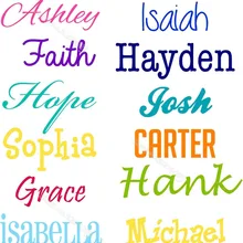 Детские имена стены стикеры пользовательское имя домашние детские декорации детская спальня 20 шрифт украшения на стену плакат EB468