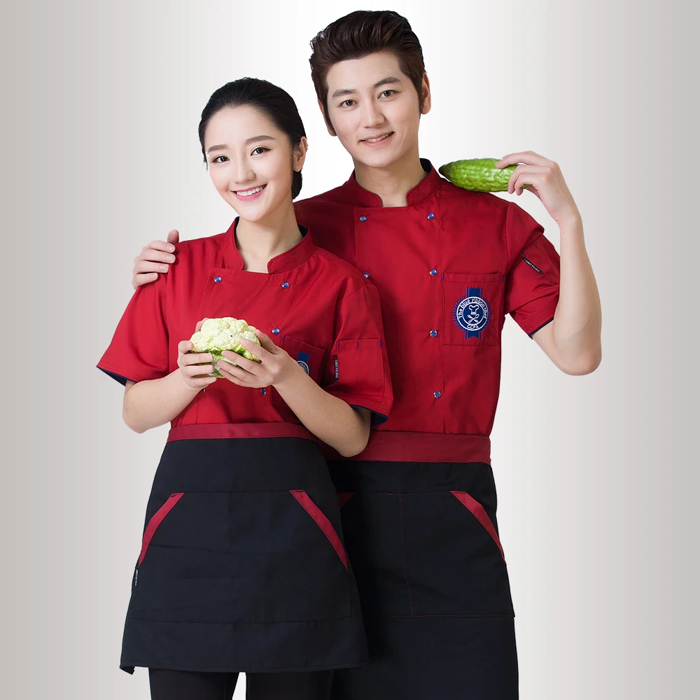 2016 new arrivals hotel restaurant fast food shop work clothing short
