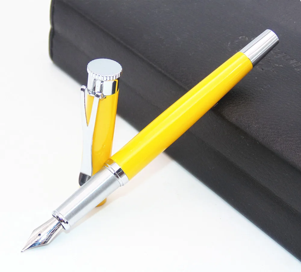 

JINHAO Y1 Yellow High Quality Medium Nib Fountain Pen New For Gifts Decorations Student Teachers Using