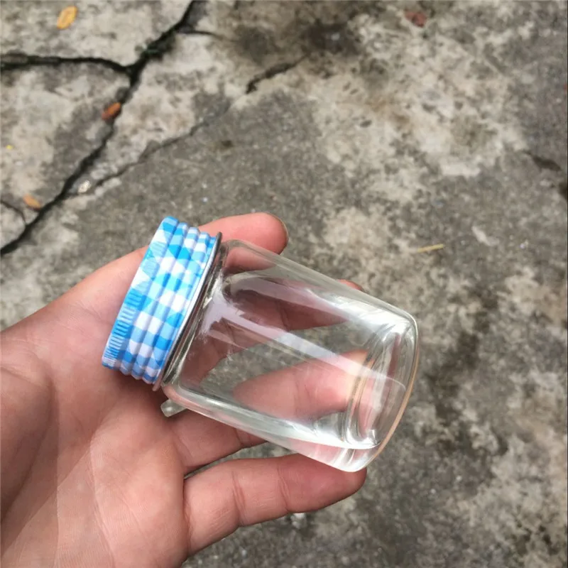 80ml Glass Bottle Silicone Stopper Aluminium Cap Leakproof Empty Jars Glass Transparent Bottles Containers 80ml2