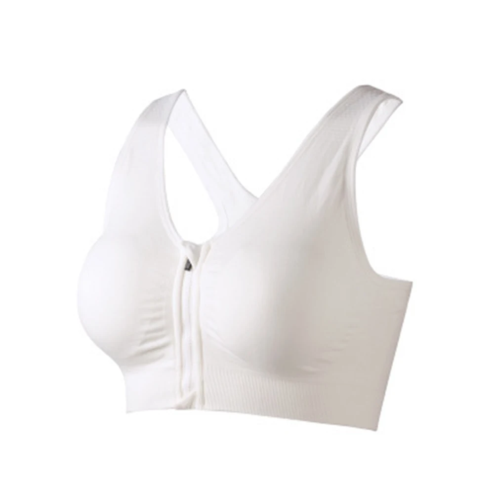 8 Colors Women Zipper Push Up Sports Bras,Padded Wirefree Shockproof Gym Fitness Athletic Running Yoga Vest Sports Tops