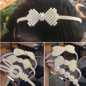 

Baby Cute Girls Pearl Design Hair Pin Headwear Apparel Photography Prop Party Gift