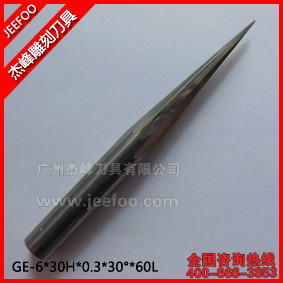 

6*30H*0.4*10Degree*60L Taper Flat End Mills/Cnc Tools/Cnc Router Bits /End Mills /For Acrylic/MDF.PVC.ABS/Plastic