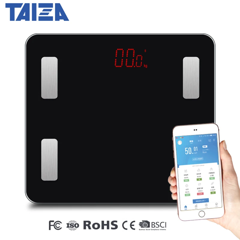 

New Original Taiza Weighing Scale Floor Smart Bathroom Scale Smart Bluetooth Bmi Body Fat Smart Digital Scale Weight Balance