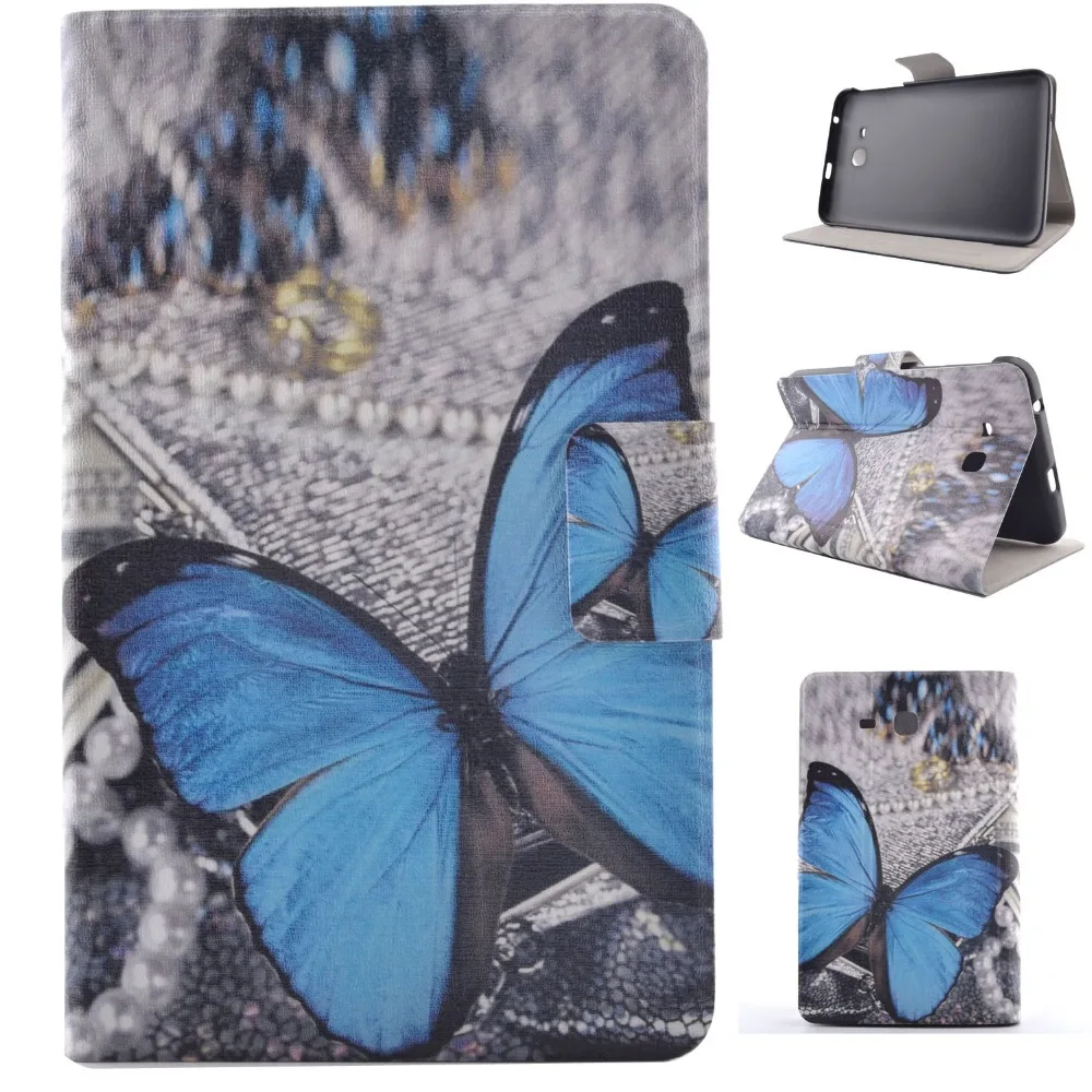 

Ultra Slim Print Stand Case Card Holder Protective Business Book Cover For Samsung Galaxy Tab 3 Lite 7.0 T110 T111 T113 T116