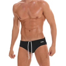 Сексуальные однотонные черные синие купальные костюмы мужские летние пляжные шорты мужские купальные костюмы sunga купальные шорты gay surf swim trunks brief with pa