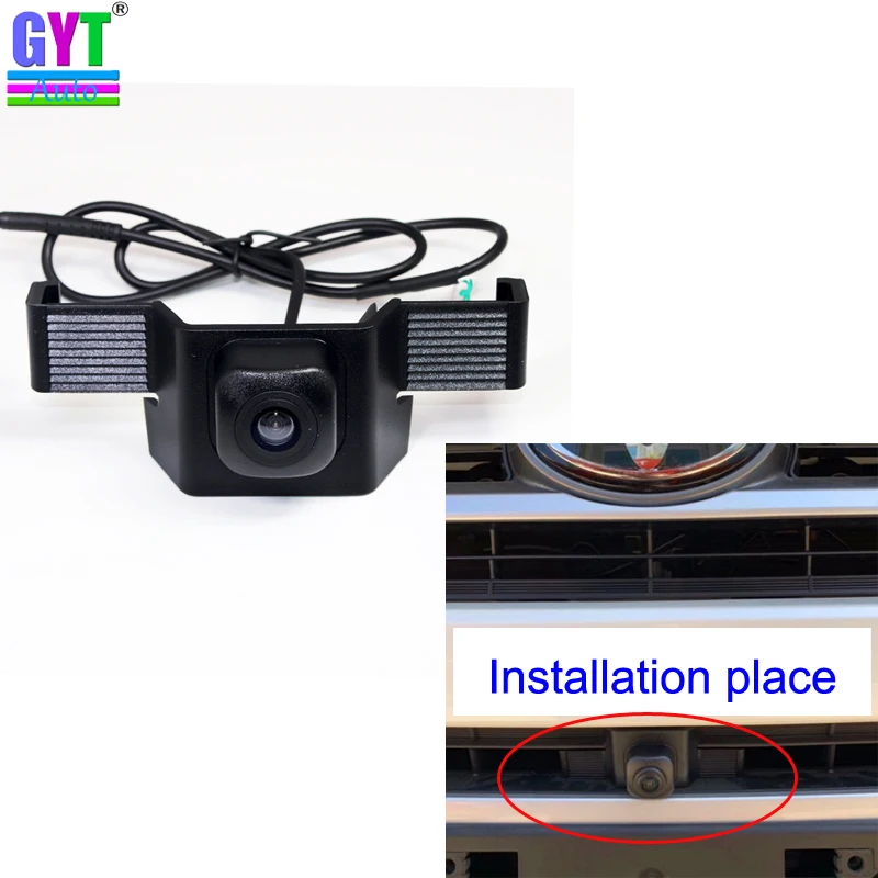 

Car front view camera for Toyota Highlander 2018 Car Front view Vehicle Camera Night Vision Waterproof Parking Kit CCD HD