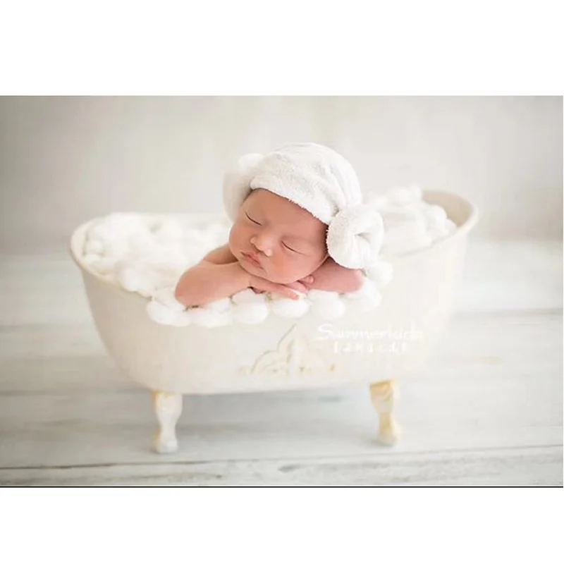 Newborn Photography Props Iron Shower Bathtub photo shooting bathtub prop creative lovely newborn baby and girl