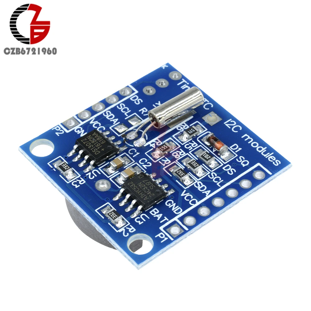 2 шт I2C IIC RTC DS1307 AT24C32 часы реального времени модуль для Arduino AVR ARM PIC SMD