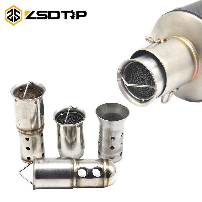 

ZSDTRP Catalyst DB Killer Akrapovic Motorcycle Exhaust Muffler Insert DB Defender Silencer Noise Sound Eliminator for 51/60MM