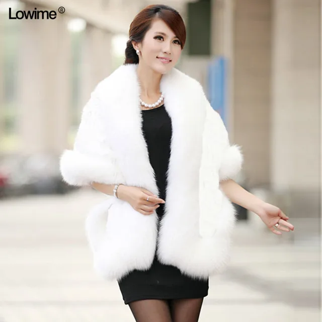 Price In Stock 2018 Bolero Women Bridal Shawl Fur Faux Fur Wrap Bolero Wedding Cape Wedding Shawl Fur Cape Winter Bridal Cloak Bolero 