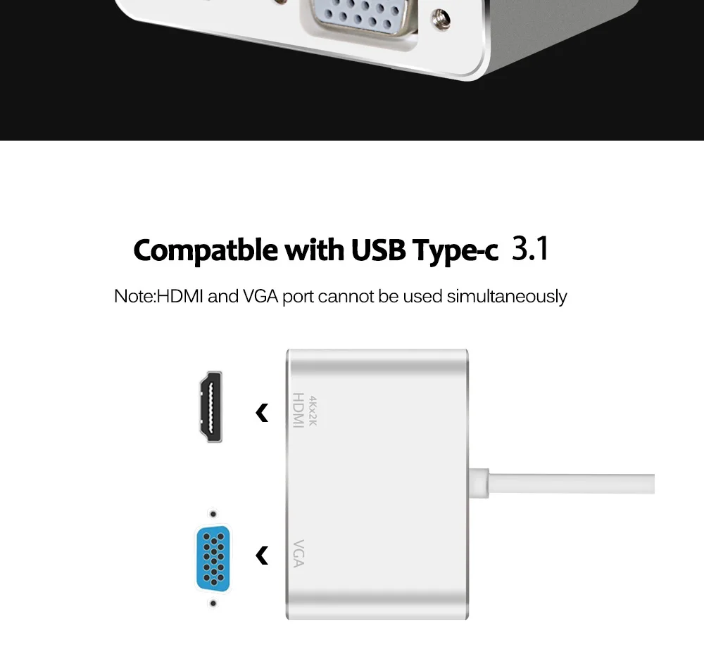 Type C к HDMI USB 3,1 зарядный конвертер USB-C 3,1 цифровой AV многопортовый адаптер для нового MacBook Mac