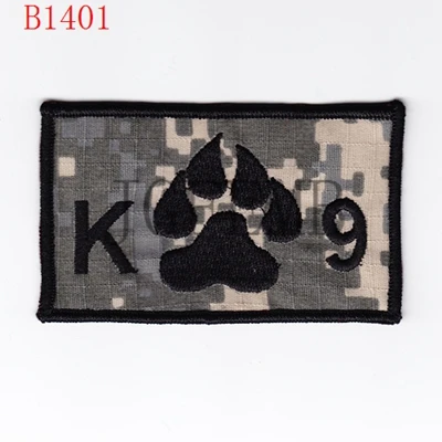 K9 собачья лапа Боевая Тактическая Военная вышитая нашивка