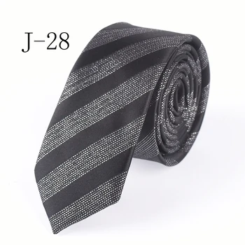 

5cm designer tie Top fashion Casual ties black with shinny silver gravata