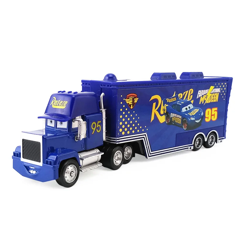 Disney pixar carros 3 jogo versão relâmpago mcqueen mack tio caminhão 1:55  diecast liga de metal modelo carro crianças brinquedo - AliExpress