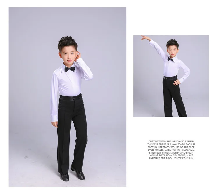 Рубашки для латинских танцев мужские s для детей белые черные рубашки для латинских танцев Мужская одежда для латинских танцев Мужской комплект для мальчиков Мужская одежда для латинских танцев