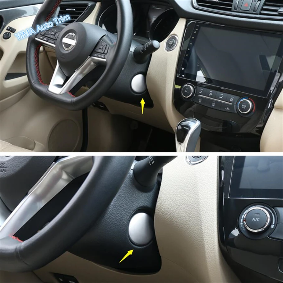 

Lapetus Car Styling Electrical Door Button Cover Trim 1 Pcs ABS Fit For Nissan Rogue T32 / X-Trail 2014 2015 2016 2017 2018 2019