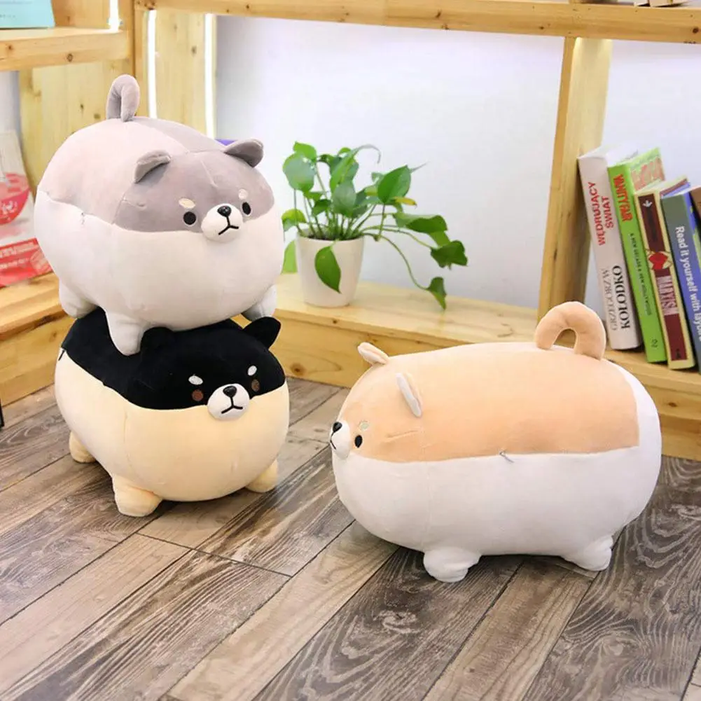 

Mini Cute Fat Stuffed Dolls Girls toys Puppy Shiba Inu Throw Pillow Cushion Soft Plush Doll Toys for children Birthday gift