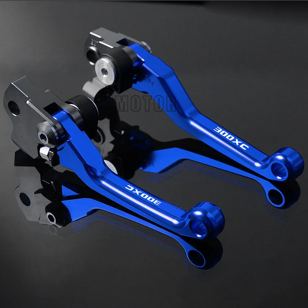 Для GasGas XC300 CNC алюминиевый мотоцикл для мотокросса грязь велосипед ямы Pivot DirtBike тормозные рычаги сцепления Газ XC 300 - Цвет: Blue